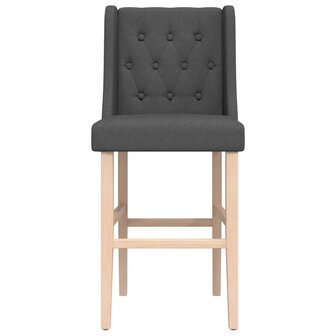 Barstoelen 2 st massief rubberhout en stof 8721012879669 5