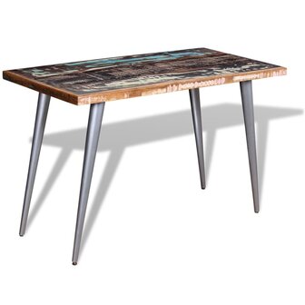 Eettafel 120x60x76 cm massief gerecycled hout 8718475531111 3