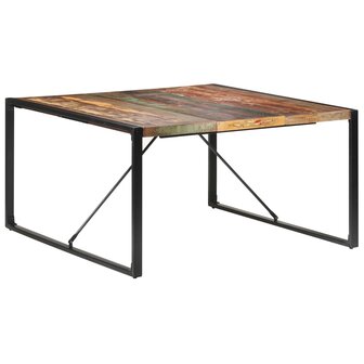 Eettafel 140x140x75 cm massief gerecycled hout 8720286104651 10