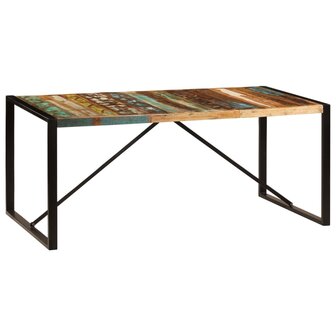 Eettafel 180x90x75 cm massief gerecycled hout 8719883551036 7