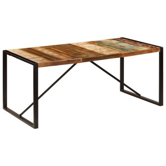 Eettafel 180x90x75 cm massief gerecycled hout 8719883551036 9