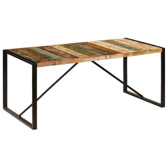 Eettafel 180x90x75 cm massief gerecycled hout 8719883551036 11