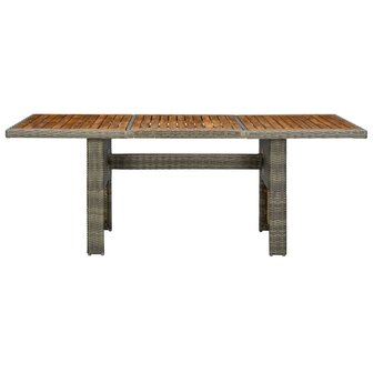 Tuintafel poly rattan en massief acaciahout bruin 8720286156223 2