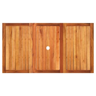 Tuintafel 140x80x75 cm poly rattan en acaciahout grijs 8721012308138 6