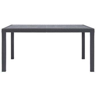 Tuintafel 150x90x72 cm rattan-look kunststof bruin 8718475743132 2