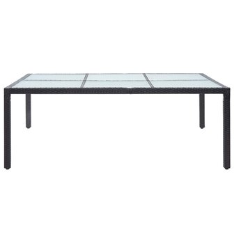 Tuintafel 200x150x74 cm poly rattan zwart 8719883867793 2