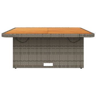 Tuintafel 110x110x71 cm poly rattan en acaciahout grijs 8721012449466 5