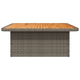 Tuintafel 110x110x71 cm poly rattan en acaciahout grijs 8721012449466 6