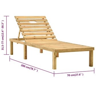 Ligbed ge&iuml;mpregneerd grenenhout 8719883853437 7