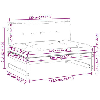 Middenbank 120x80 cm massief grenenhout 8720845803056 9