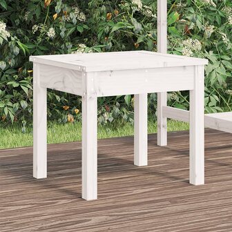 Tuinbank 50x44x45 cm massief grenenhout wit 8720845691196 1