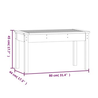 Tuinbank 80x44x45 cm massief douglashout 8720845691295 8