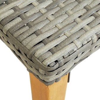 Tuinbank 80 cm poly rattan grijs 8719883732329 4