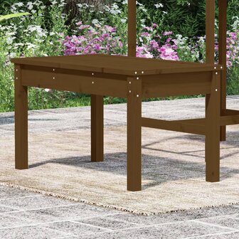 Tuinbank 80x44x45 cm massief grenenhout honingbruin 8720845691271 3