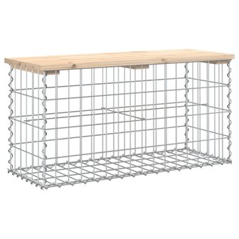 Tuinbank schanskorfontwerp 83x31,5x42 cm massief grenenhout 8720845446123 2