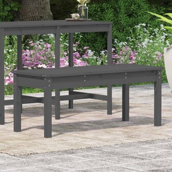 Tuinbank 109x44x45 cm massief grenenhout grijs 8720845691325 3