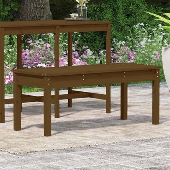 Tuinbank 109x44x45 cm massief grenenhout honingbruin 8720845691332 3