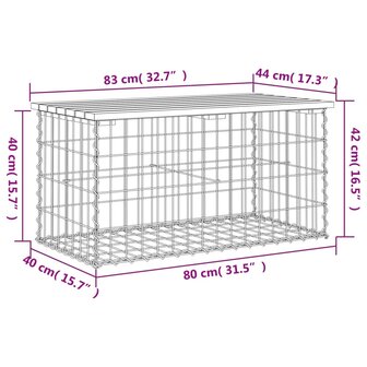 Tuinbank schanskorfontwerp 83x44x42 cm massief douglashout 8720845446222 8