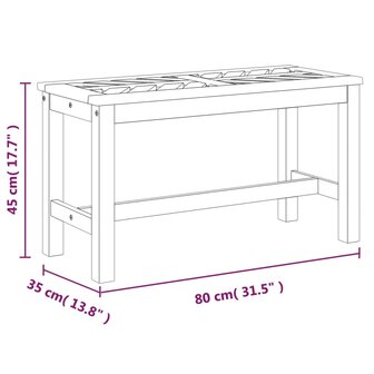 Tuinbank 80 cm massief acaciahout 8720845690779 7