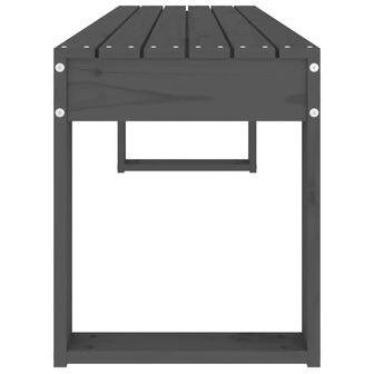 Tuinbank 110x38x45 cm massief grenenhout grijs 8720845808617 4