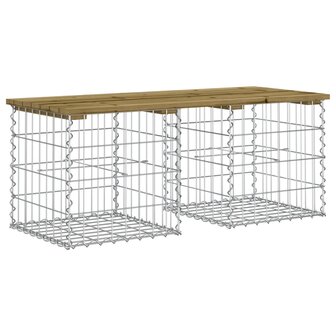 Tuinbank schanskorfontwerp 103x44x42 cm ge&iuml;mpregneerd hout 8720845446055 5