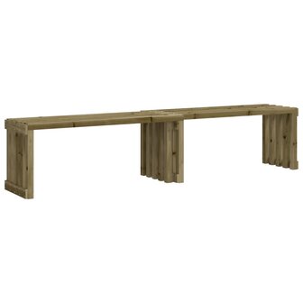 Tuinbankje verlengbaar 212,5x40,5x45 cm ge&iuml;mpregneerd hout 8720845434809 2