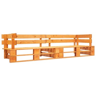 Tuinbank 2-zits pallet hout honingbruin 8719883709543 1