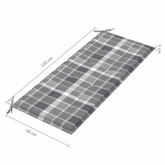 Tuinbank met kussen 120 cm bamboe 8720286278147 9