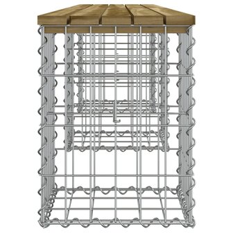 Tuinbank schanskorfontwerp 203x31x42 cm ge&iuml;mpregneerd hout 8720845445997 4