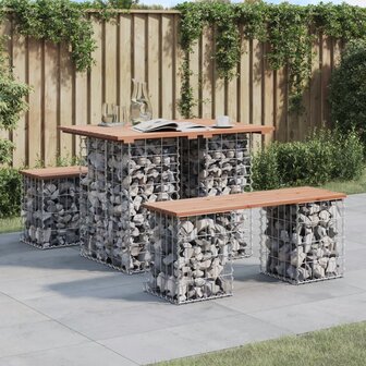 Tuinbank Schanskorfontwerp 100x70x72 cm massief grenenhout 8720845446314 1