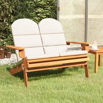 Tuinbank Adirondack met kussens 126 cm massief acaciahout 8720845717513 1