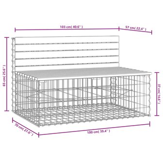 Tuinbank schanskorfontwerp 103x70x65 cm massief douglashout 8720845446406 8