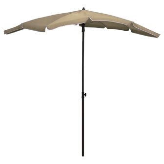 Parasol met paal 200x130 cm taupe 8720286205136 1