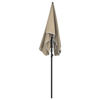 Parasol met paal 200x130 cm taupe 8720286205136 3