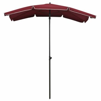 Parasol met paal 200x130 cm bordeauxrood 8720286205143 2