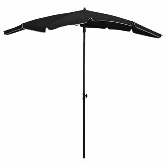 Parasol met paal 200x130 cm zwart 8720286205167 1