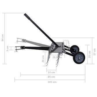 Verticuteerder voor achter zitmaaier 100 cm 8720286109502 10