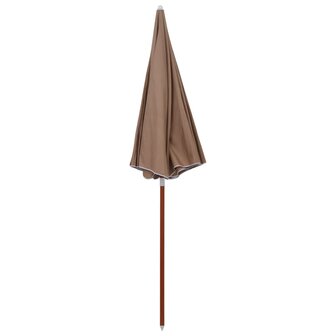 Parasol met stalen paal 240 cm taupe 8719883758817 2