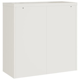 Archiefkast 90x40x90 cm staal wit 8720845889500 6