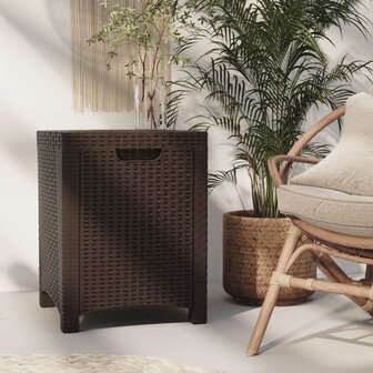 Tuinbox 39x39x46 cm PP rattan bruin 8720286831861 1