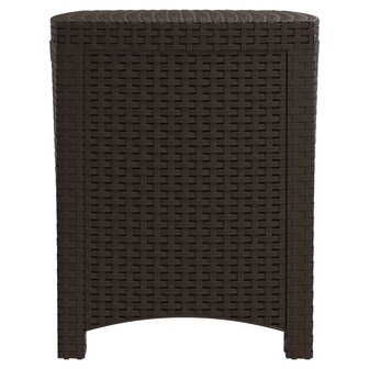 Tuinbox 39x39x46 cm PP rattan bruin 8720286831861 5