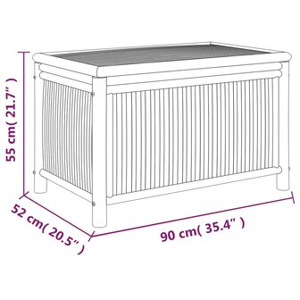 Tuinbox 90x52x55 cm bamboe 8720845717414 8