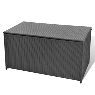 Tuinbox 120x50x60 cm poly rattan zwart 8718475501039 3