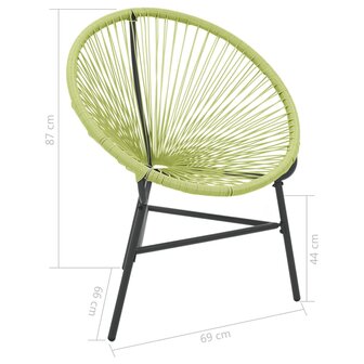 Tuinstoel Acapulco poly rattan groen 8720286150030 7