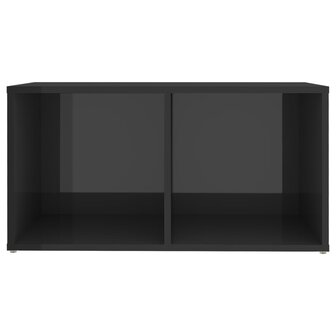 Tv-meubel 72x35x36,5 cm bewerkt hout hoogglans grijs 8720286354414 5