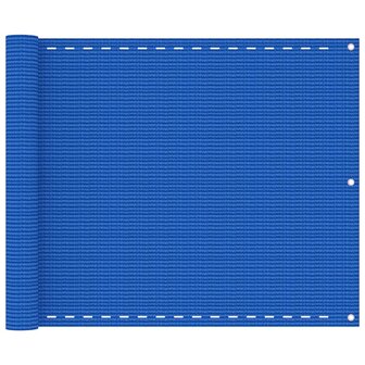 Balkonscherm 75x400 cm HDPE blauw 8720286095447 1