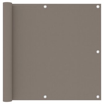 Balkonscherm 90x500 cm oxford stof taupe 8720286117910 1