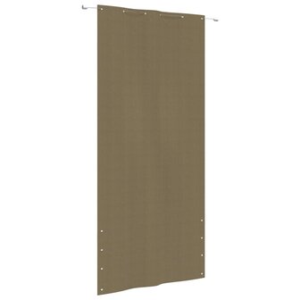 Balkonscherm 120x240 cm oxford stof taupe 8720286161210 1