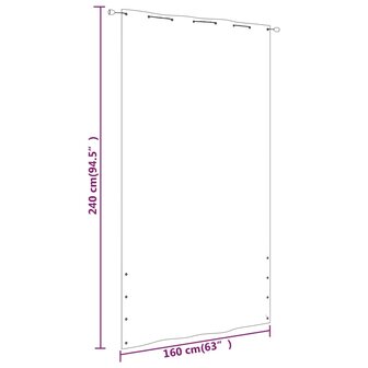 Balkonscherm 160x240 cm oxford stof terracottakleurig 8720286161180 5