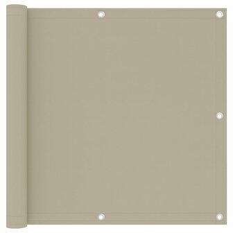 Balkonscherm 90x500 cm oxford stof beige 8720286117552 1